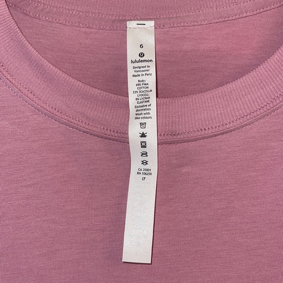 Lululemon dusty rose t-shirt like NEW! - Picture 2 of 5